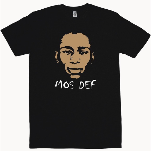 Maglietta Rawkus Records Mos Def Rap Unisex | T-Shirt In Cotone 100% Nero | Regalo Per Amanti Hip Hop E Writer